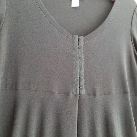 JOSEPH RIBKOFF Light Fabric Cardigan Black Twist Hem Sz 8 - Picture 5 of 9